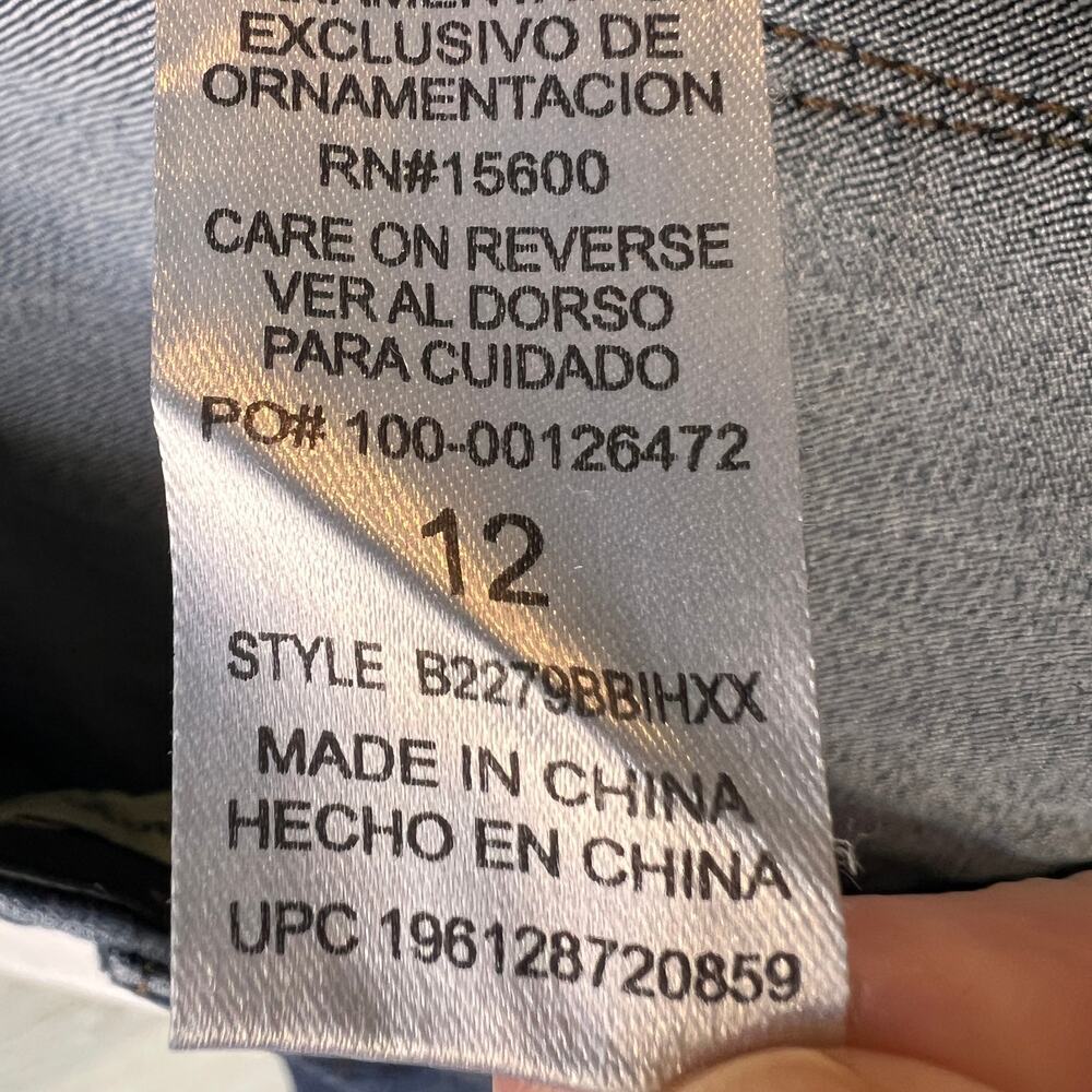 Democracy Jeans Womens Size 12 Skyrise Ankle Skimmer Ab Technology Dark Wash - Picture 14 of 16